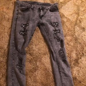 Rue 21 Acid Washed Skinny Jeans